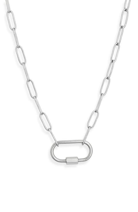 Carabiner Pendant Necklace