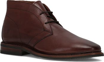 FRYE Mens Leather Chukka Cognac Colored Ankle Boots‎ Size 10D Laced Vintage Men main image 2