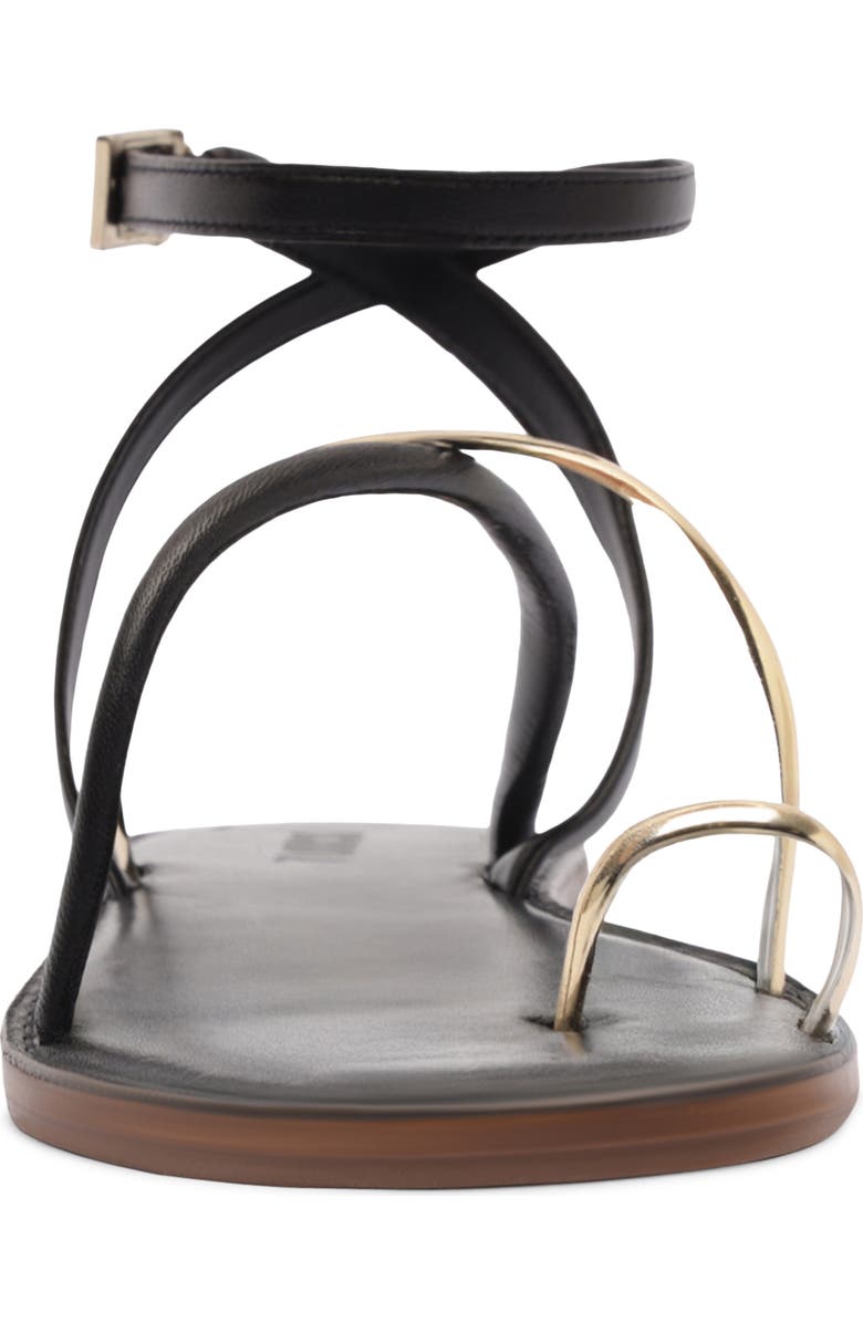 Schutz Valeria Toe Loop Ankle Strap Sandal, Alternate, color, Black