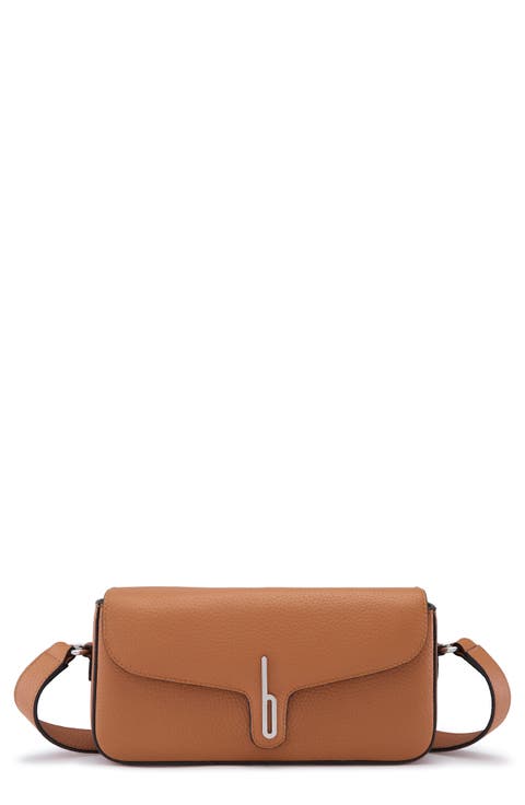 Claudia Pebble Leather Crossbody Bag