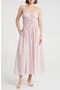 Stripe Shirred Cotton Maxi Sundress