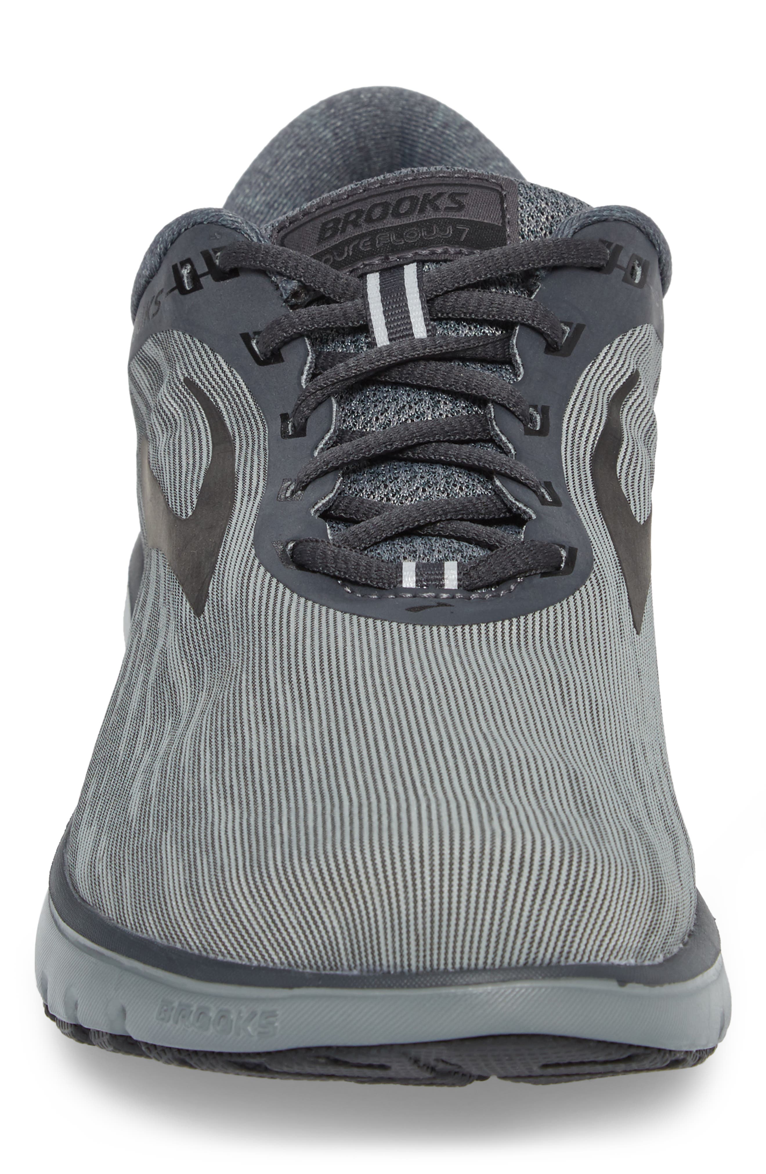 PureFlow 7 Running Shoe, Alternate, color, GREY/ GREY/ BLACK