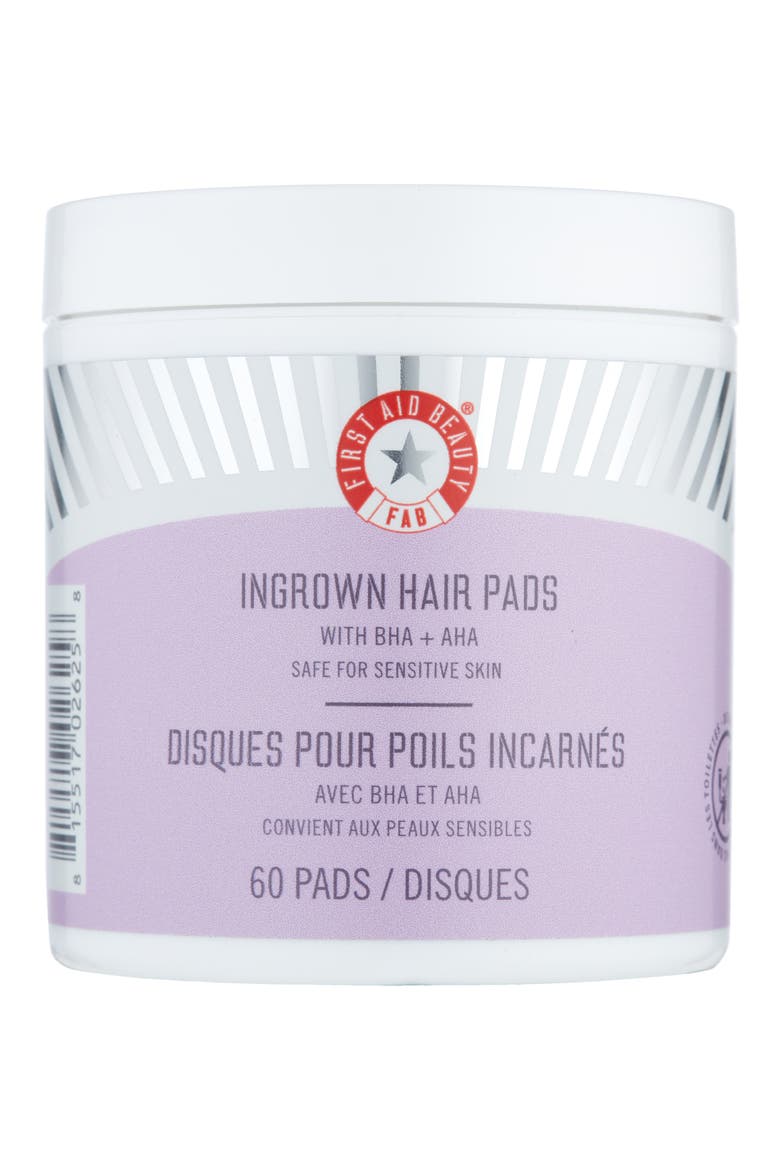 Ingrown Hair Pads with BHA & AHA, Main, color, NO COLOR