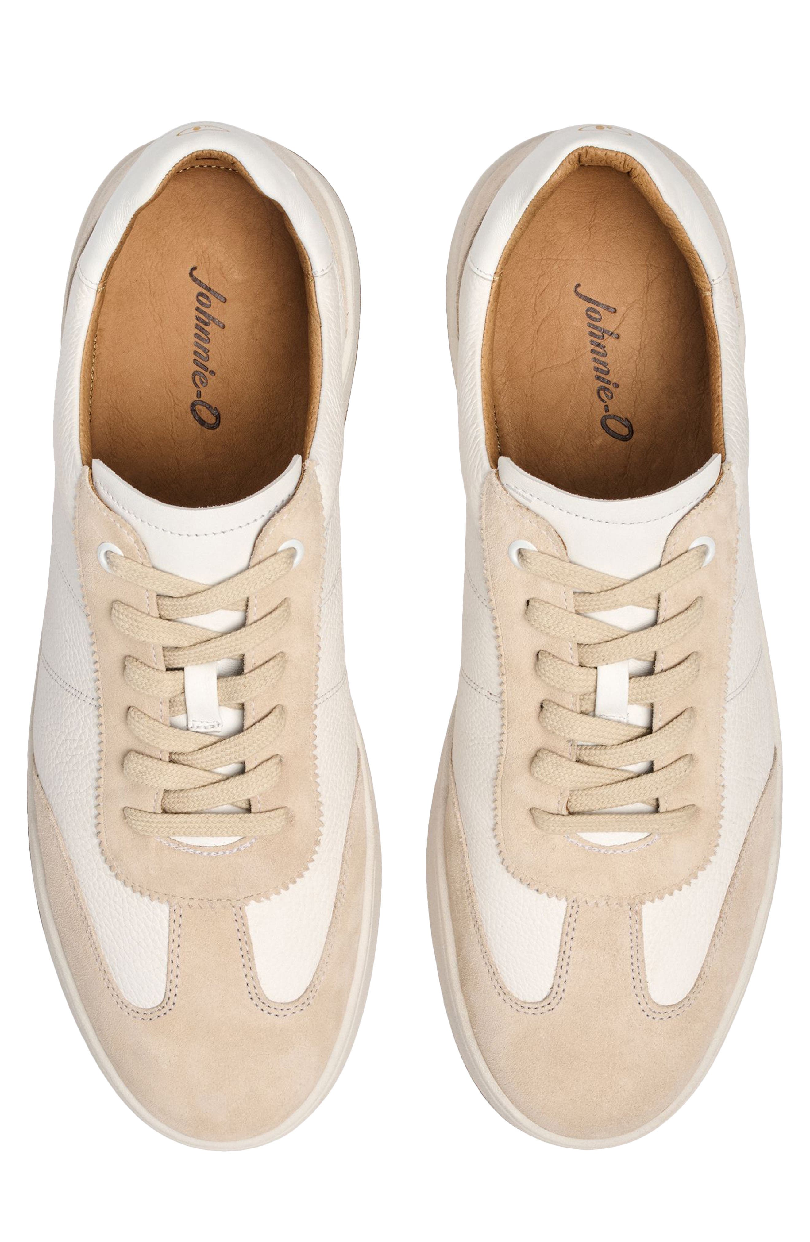 Sure Shot Low Top Sneaker, Alternate, color, WHITE TAN