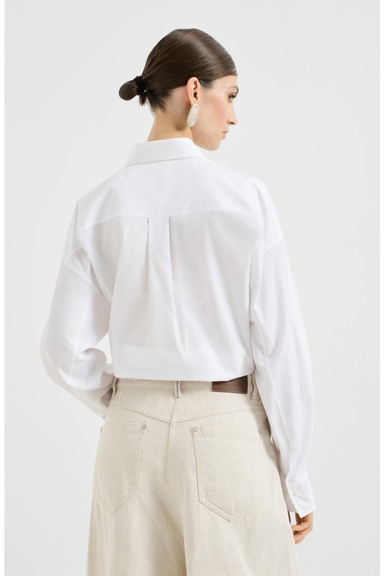 Crop shirt, Alternate, color, White