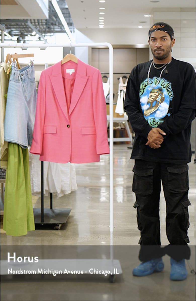 Hewey Peaked Lapel Blazer, sales video thumbnail