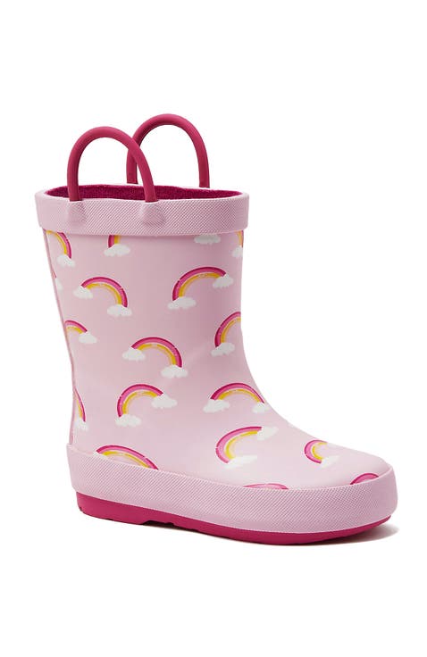 Toddlers Pull On Splash Rubber Rain Boots