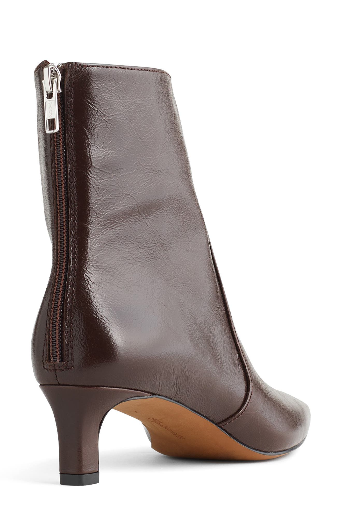 Madewell The Dimes Kitten Heel Boot, Alternate, color, Turkish Coffee