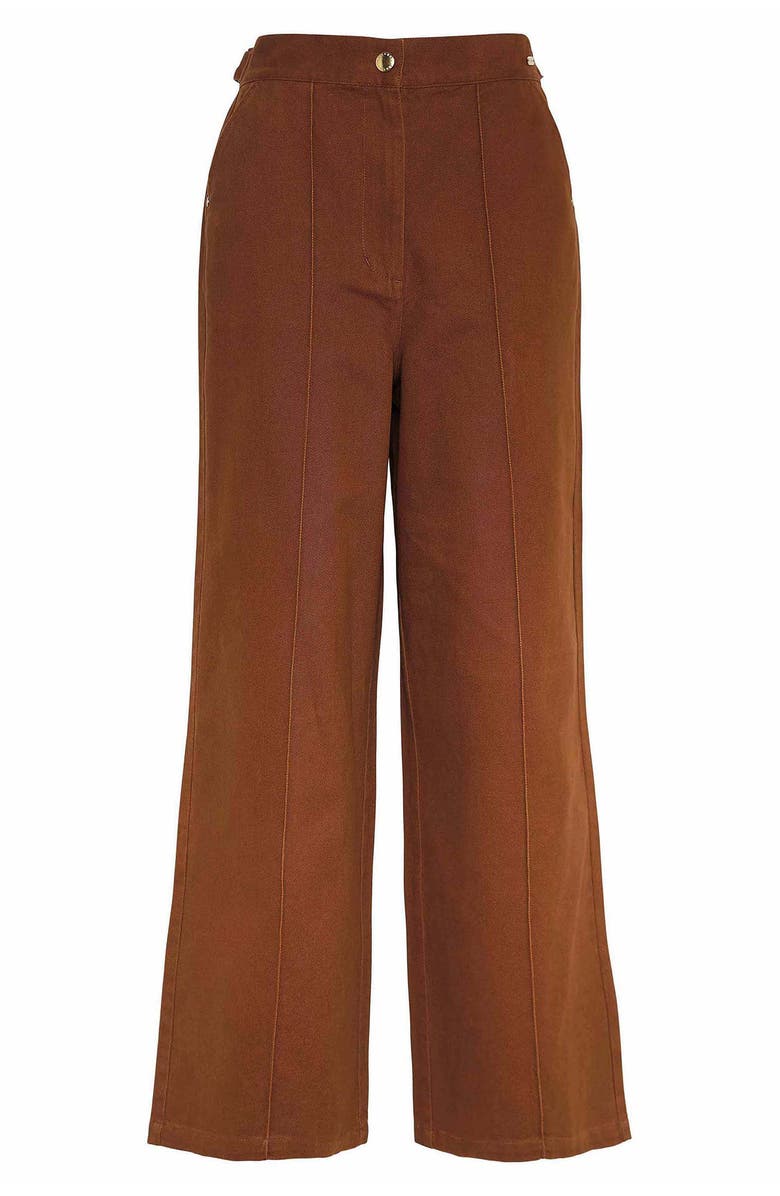 Barbour Allerston High Waist Utility Wide Leg Pants, Alternate, color, Old Gold