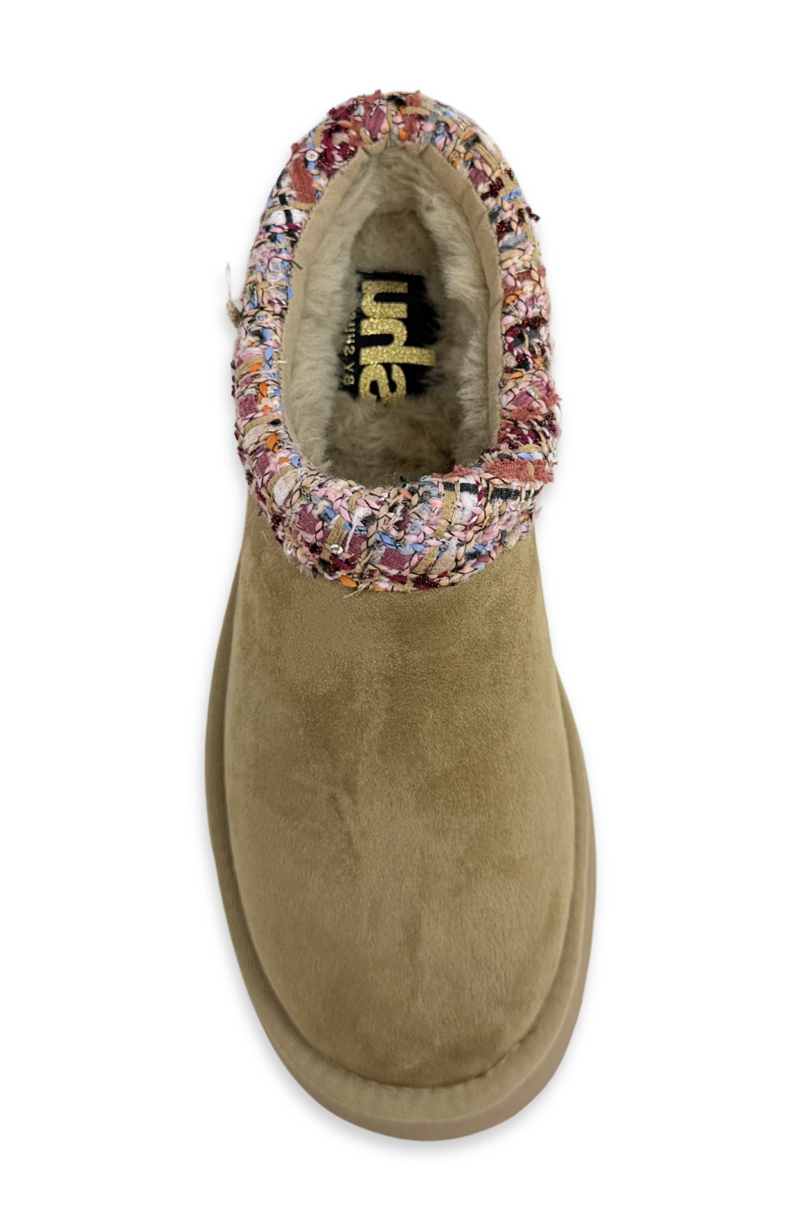 Tai Faux Suede Platform Mule, Alternate, color, TAUPE
