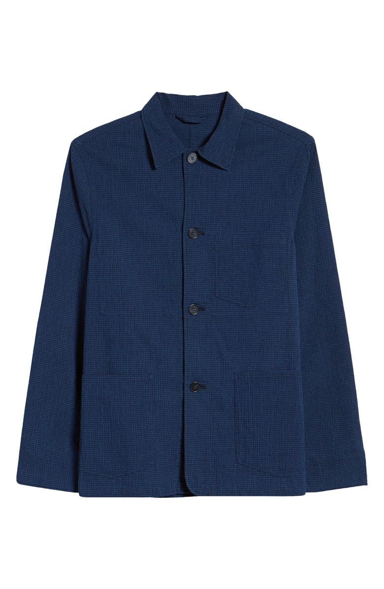 Officine Générale Seersucker Chore Jacket, Alternate, color, 