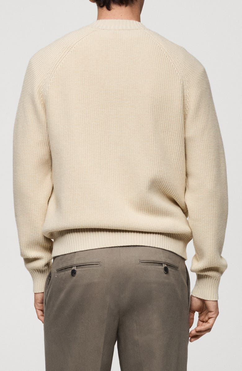 MANGO Zip-Up Cardigan, Alternate, color, Sand