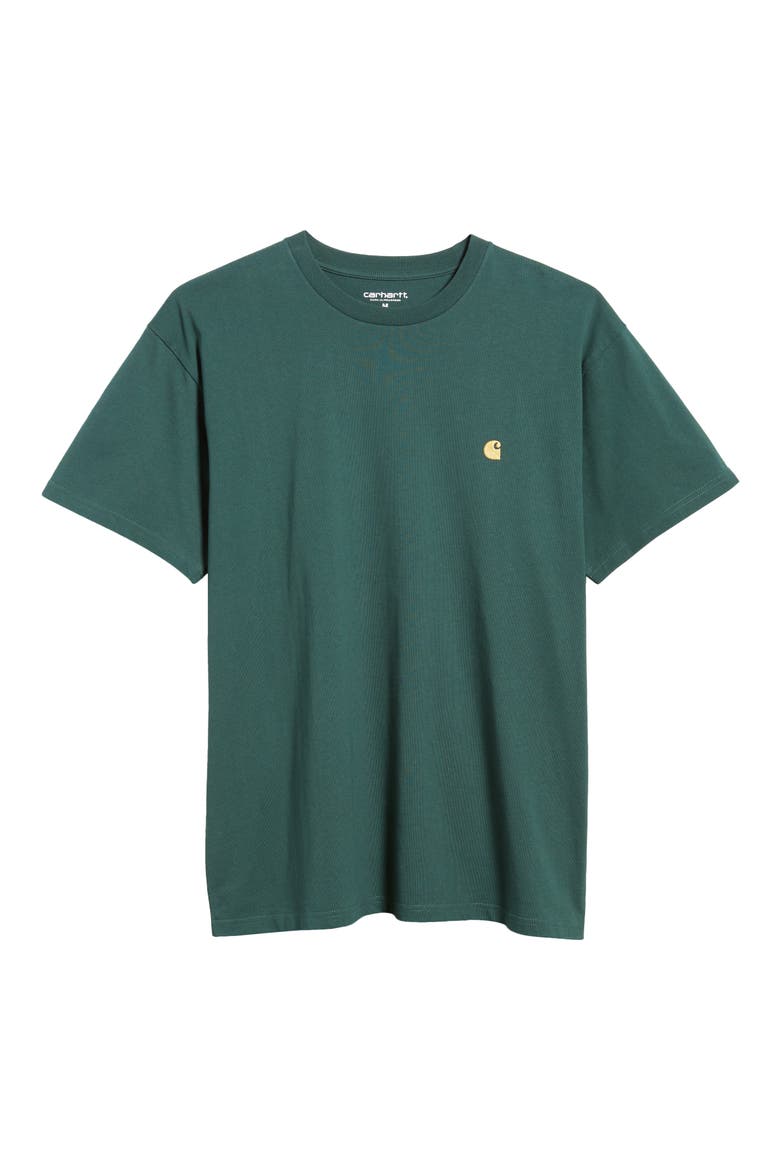 Chase Crewneck T-Shirt, Alternate, color, DISCOVERY GREEN / GOLD