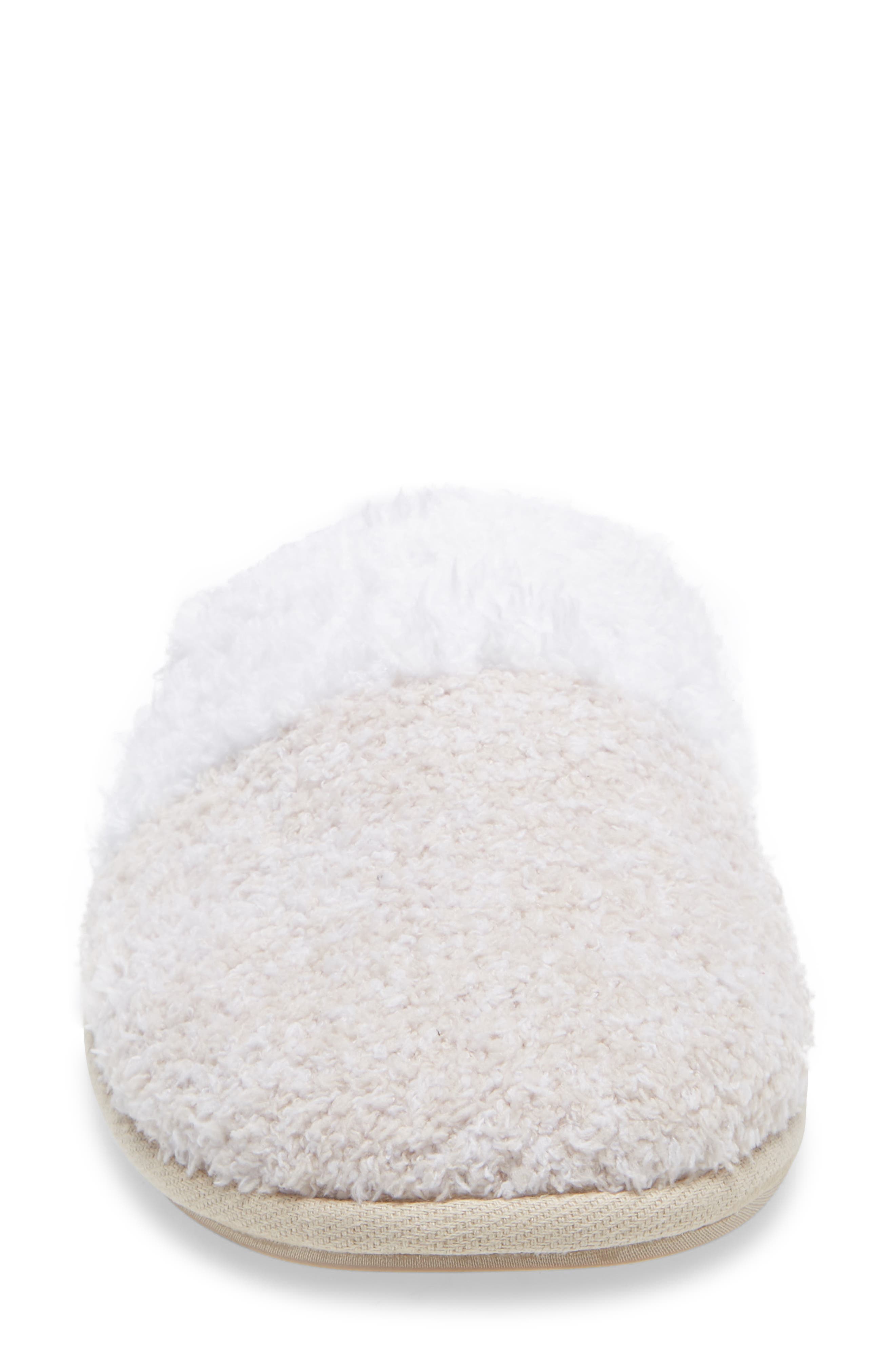CozyChic™ Malibu Slipper, Alternate, color, HEATHERED STONE/ WHITE