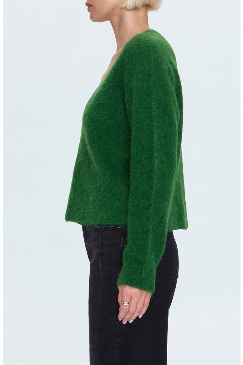 Kit V-Neck Sweater, Alternate, color, WINTER GREEN