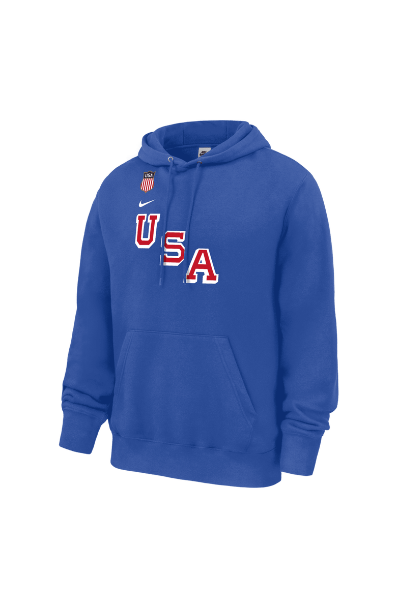 Nike Men's Nike Clayton Keller Royal US Hockey 2026 Name & Number Hoodie, Alternate, color, Royal