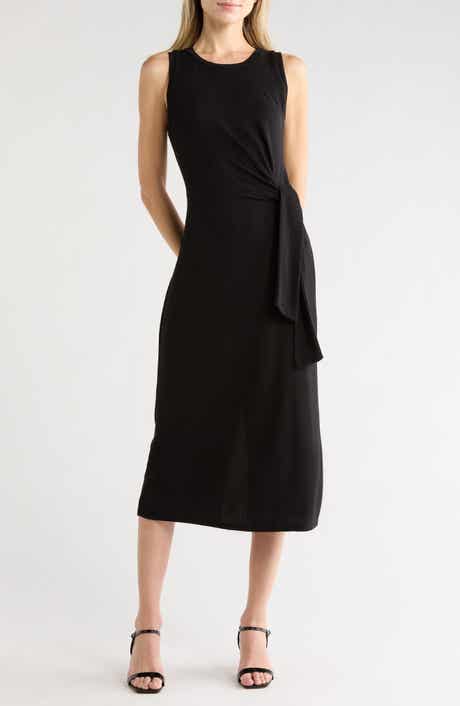 WEST K Sleeveless Side Tie Midi Dress