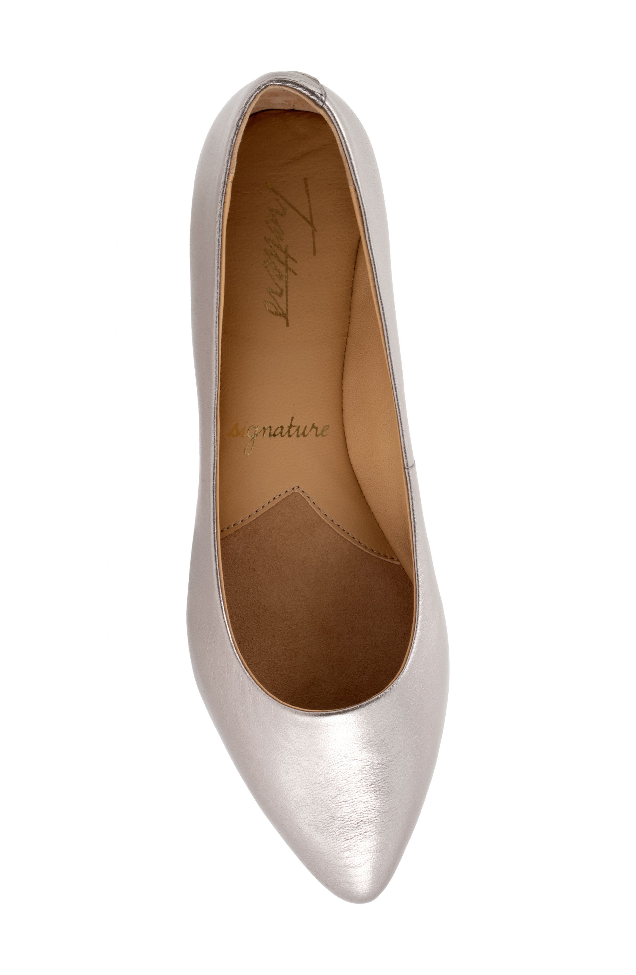 Estee Ballet Flat, Alternate, color, PEWTER METALLIC