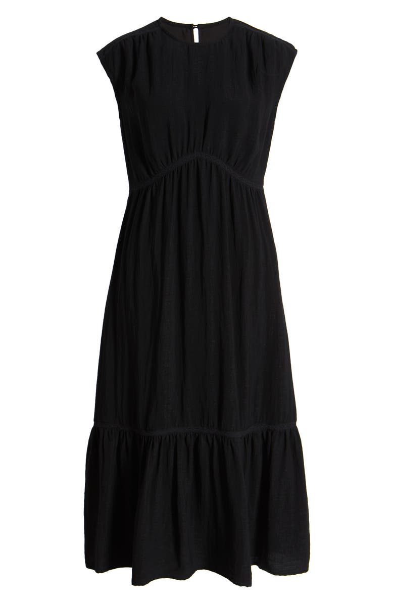 Treasure & Bond Lace Inset Maxi Dress, Alternate, color, Black