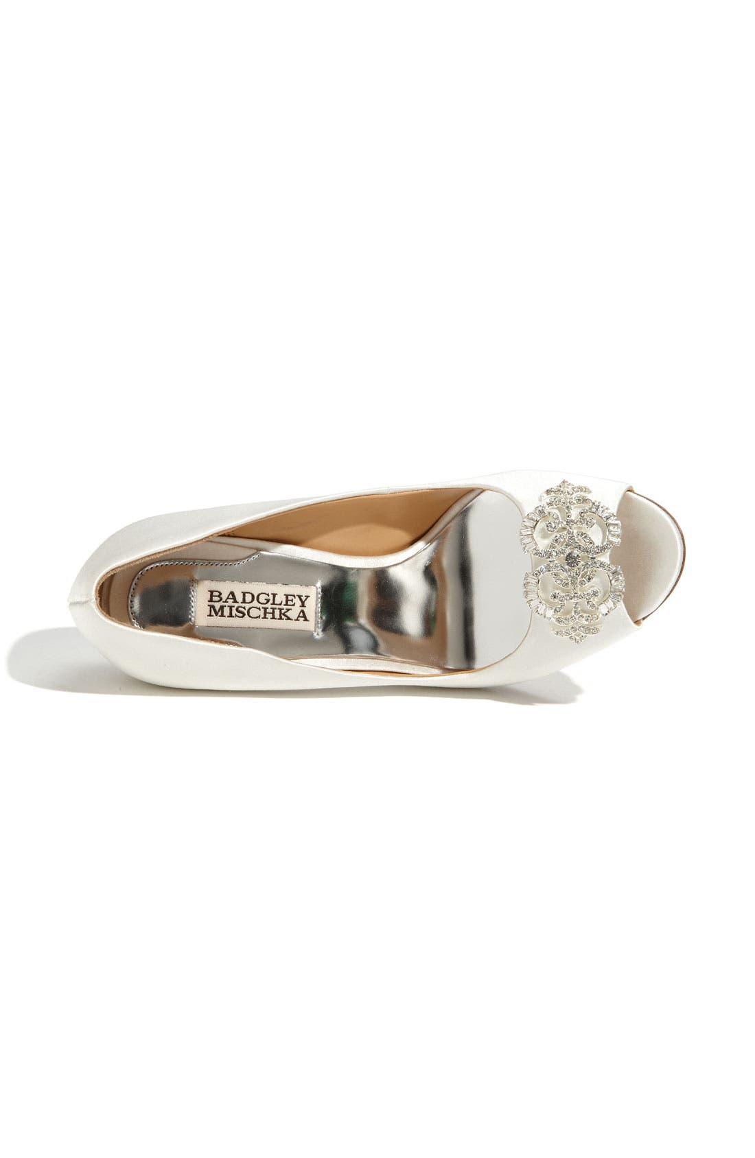 Badgley Mischka 'Susan' Pump, Alternate, color, WHITE