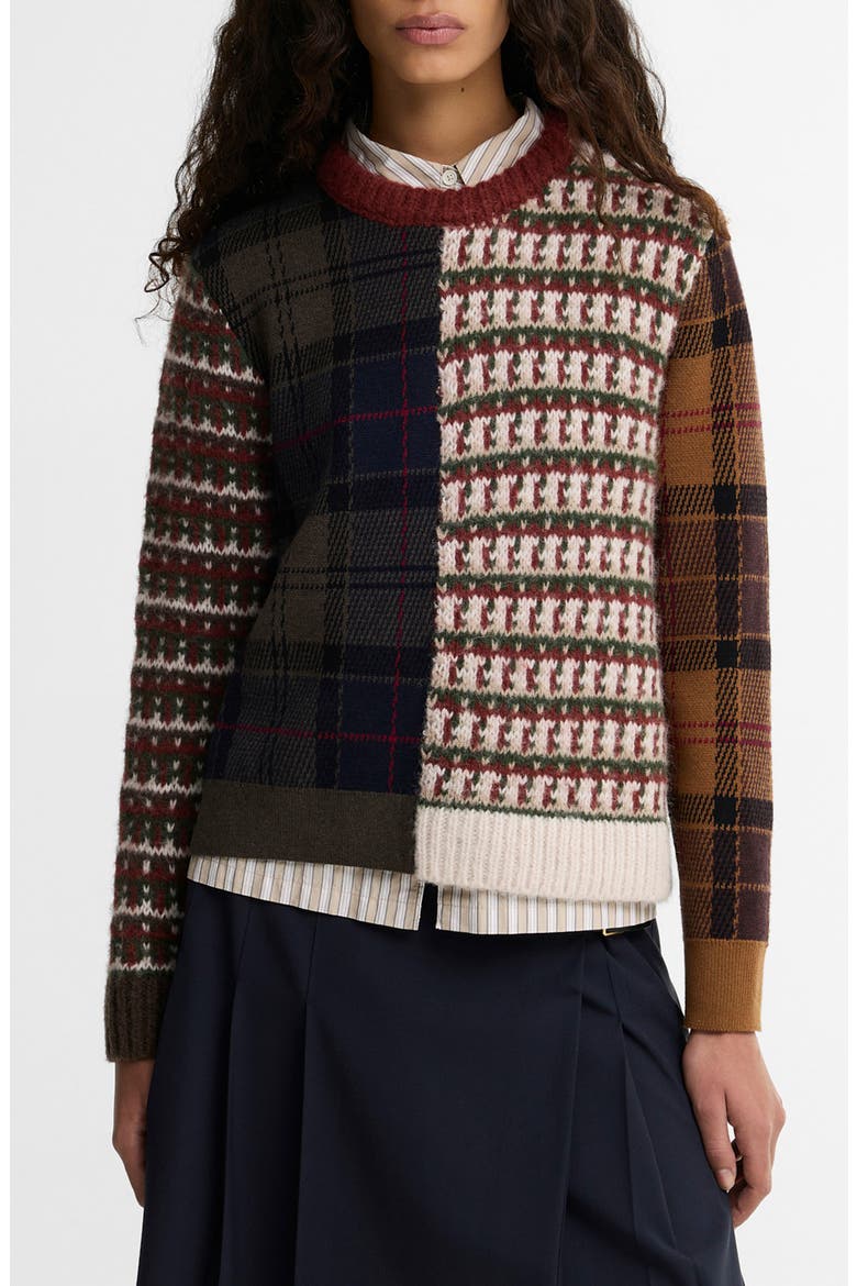 Ashford Mixed Pattern Sweater, Main, color, MULTI
