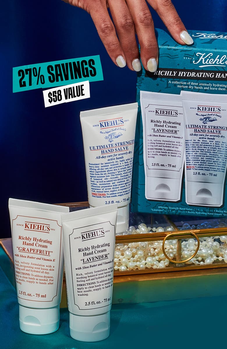 Kiehl's Since 1851 Richly Hydrating Hand Care Trio $58 Value, Alternate, color,