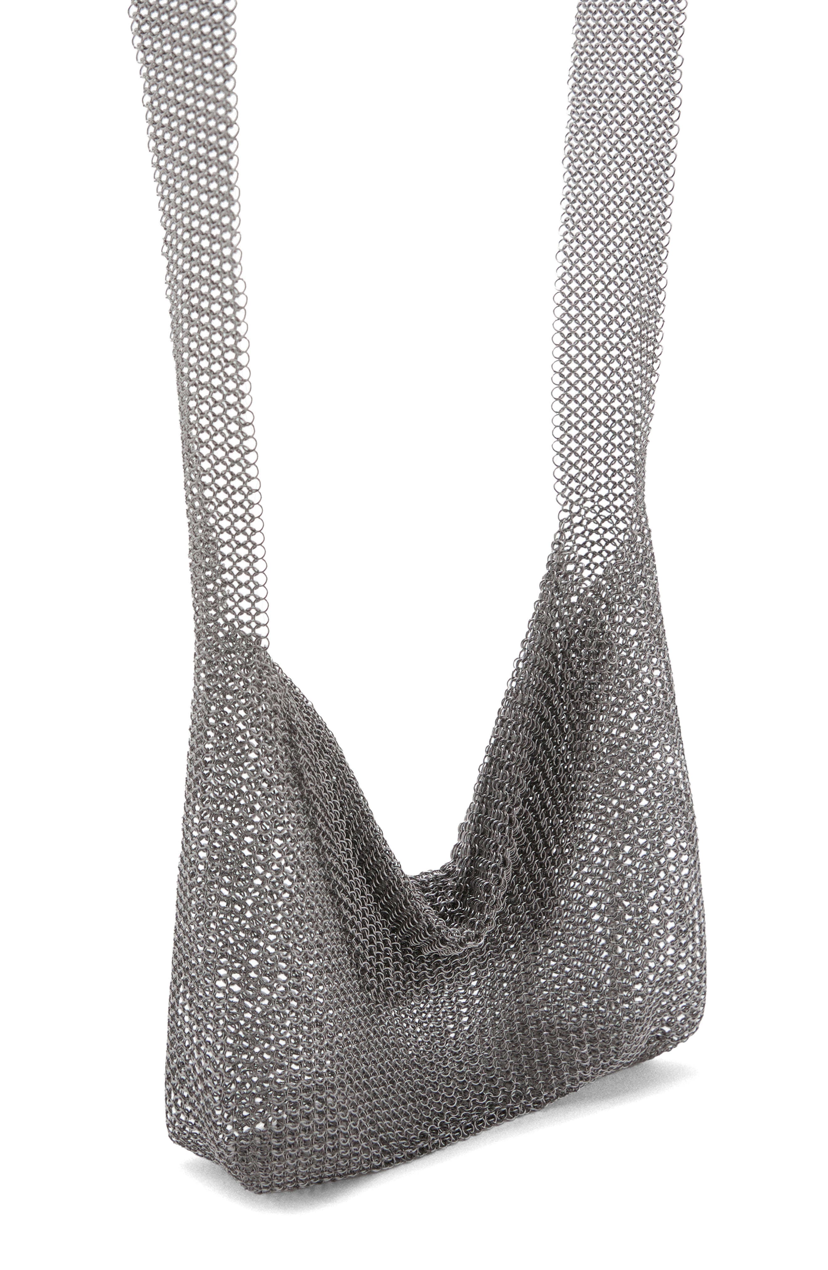 MANGO x Supriya Lele Mesh Shoulder Bag, Alternate, color, Silver