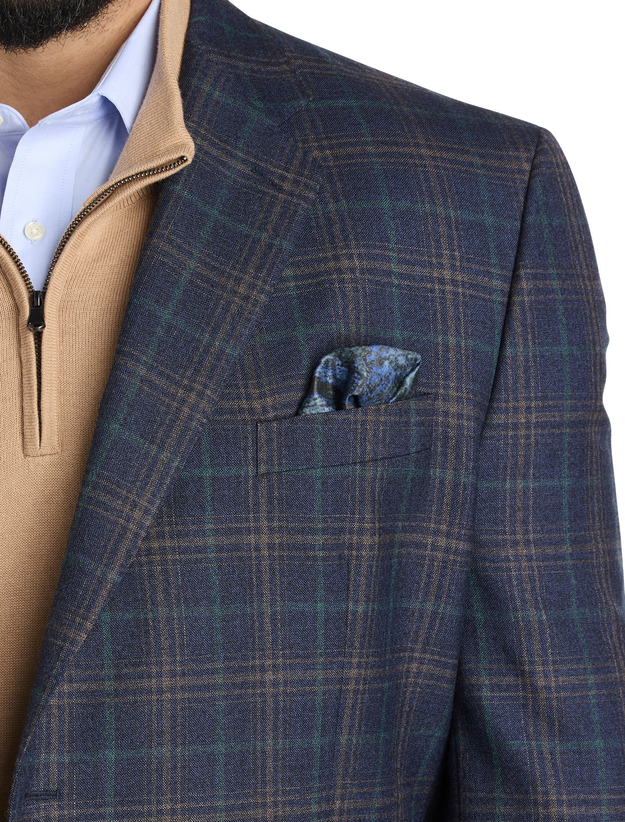 Big & Tall Multi Plaid Sport Coat - image 2