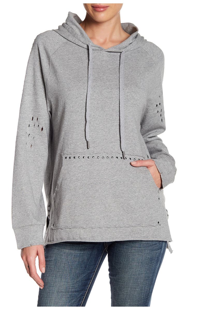 BLANKNYC Studded Hoodie, Main, color, 