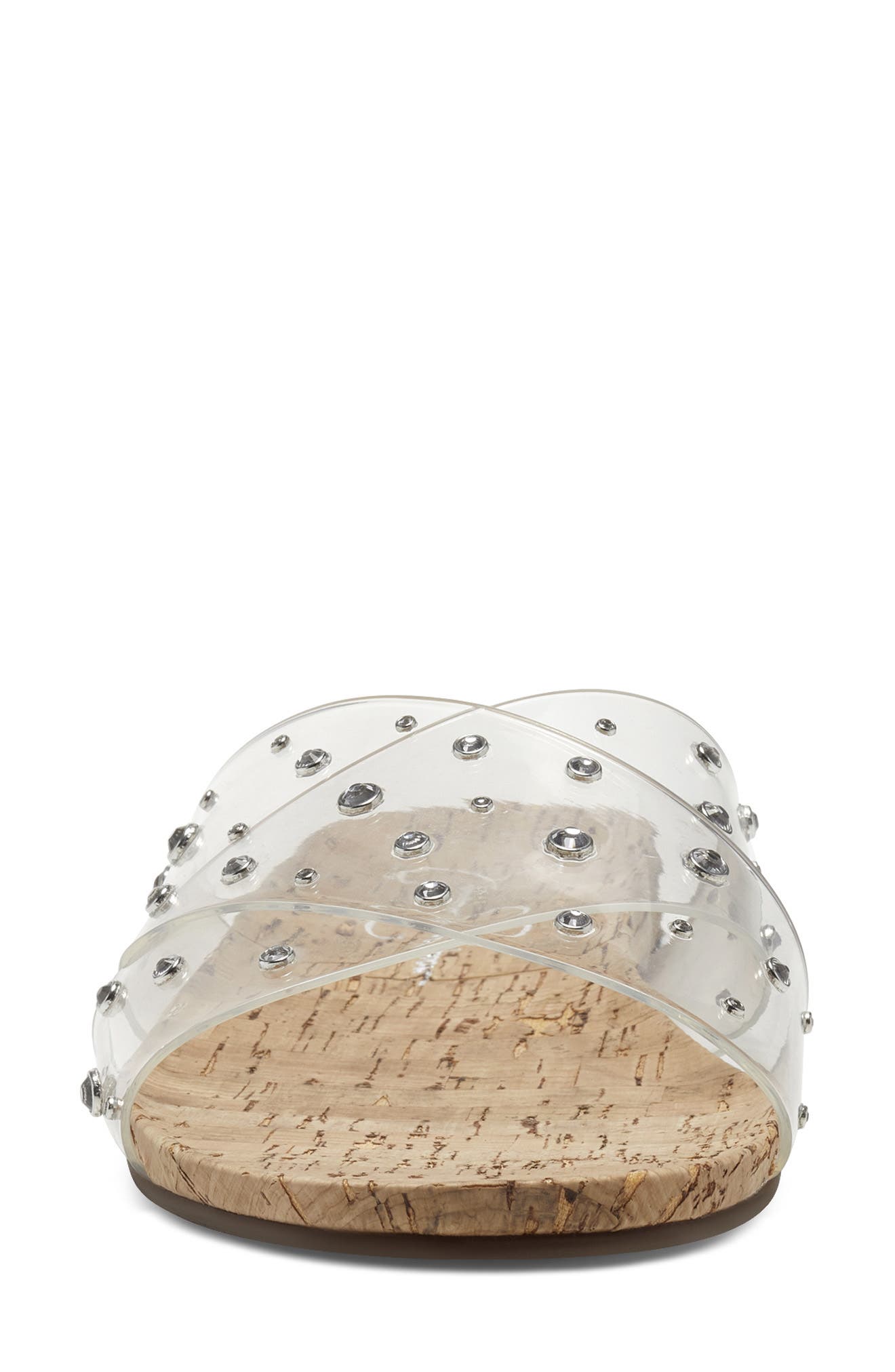 Tislie Clear Slide Sandal, Alternate, color, CLEAR/ CLEAR