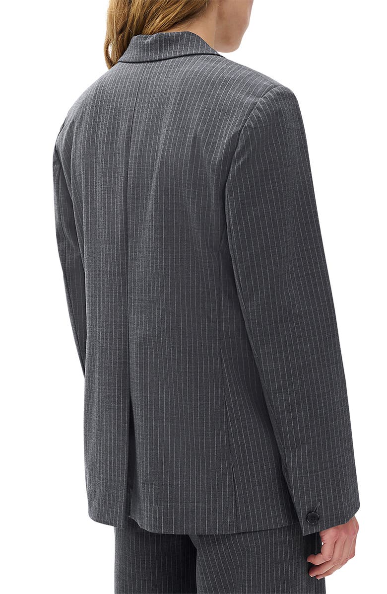 rag & bone Jennifer Wool Blend Pinstripe Blazer & Vest Set, Alternate, color, Gresp