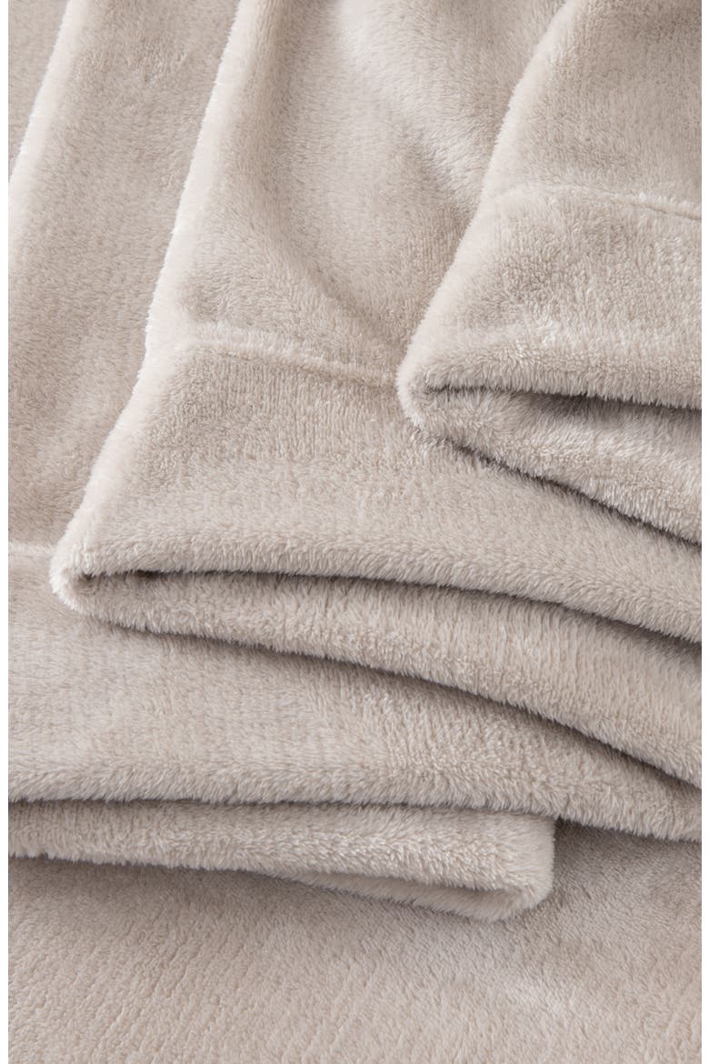 Solid Plush Velour Sheet Set, Alternate, color, STONE GREY