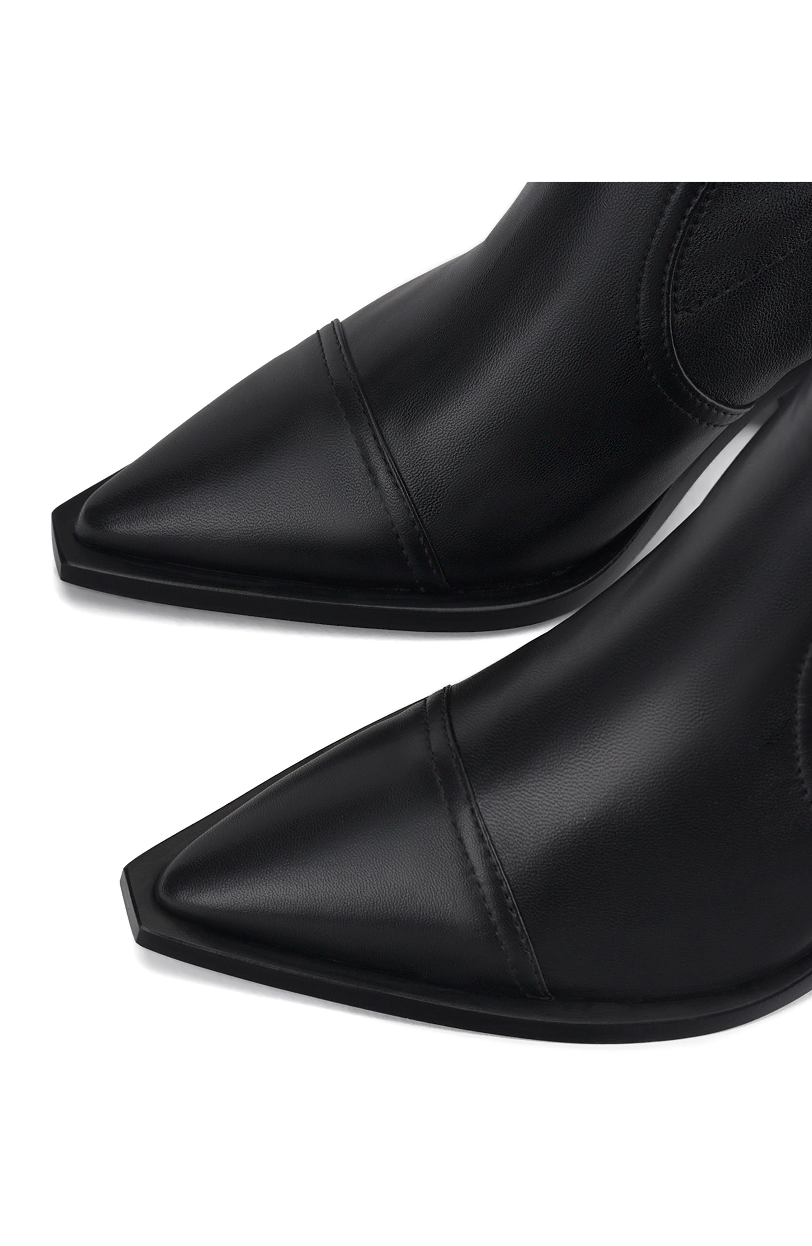 AGL Roberta Stretch Pointed Cap Toe Bootie, Alternate, color, 