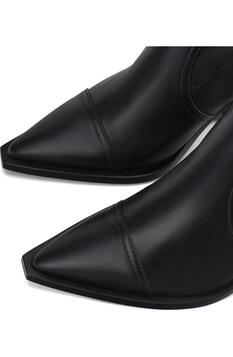 AGL Roberta Stretch Pointed Cap Toe Bootie, Alternate, color,