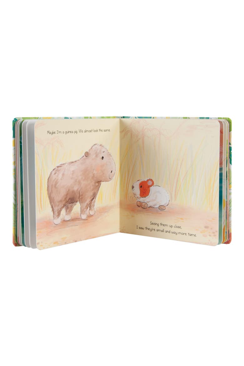 Warmies® Microwavable Plush 13" Capybara and Board Book, Alternate, color, Brown