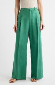 DELUC Palermo Pleated Wide Leg Pants