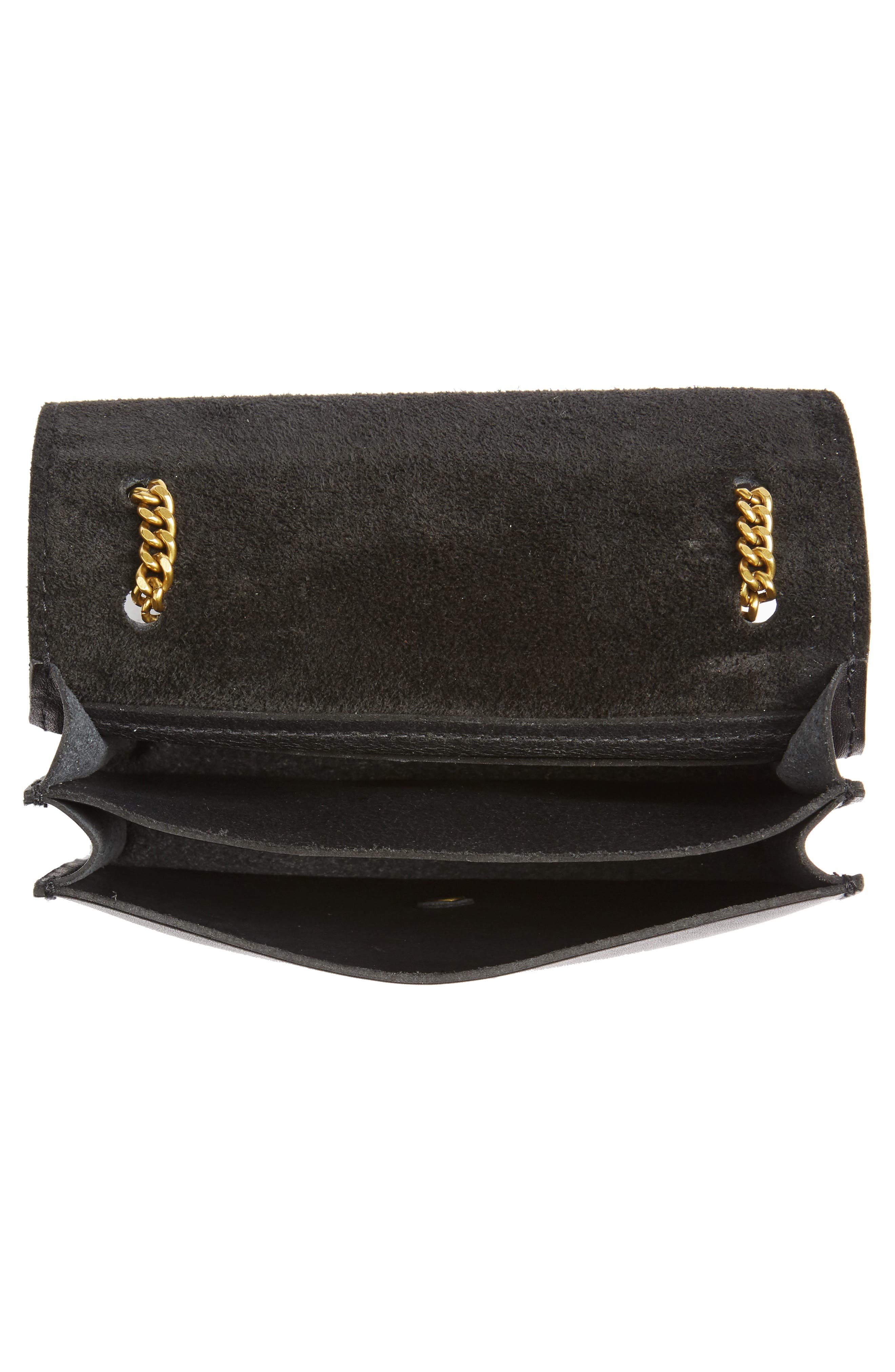 Madewell Chain Leather Crossbody Bag, Alternate, color, 