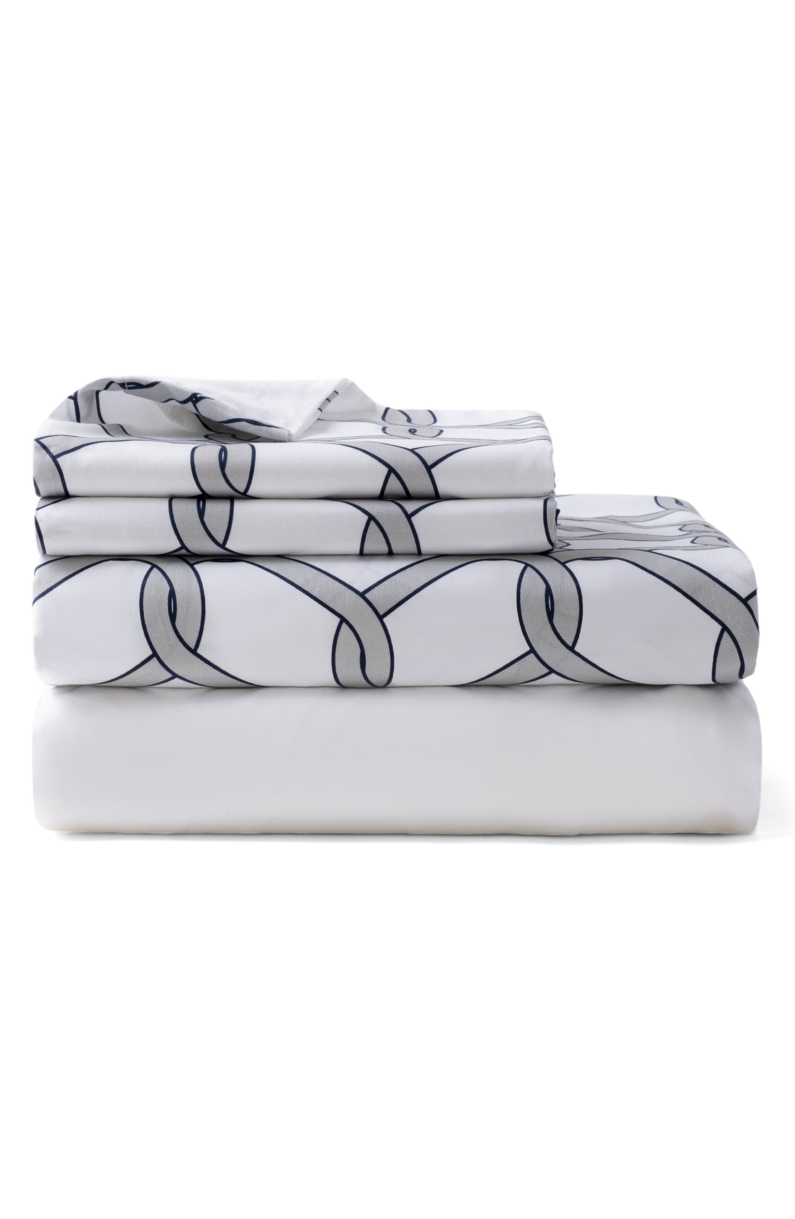 Four-Piece Chain Link Sheet Set