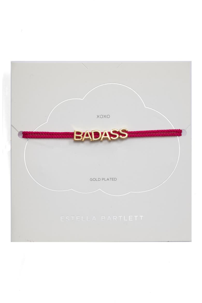 Badass Slider Bracelet, Main, color, WINE