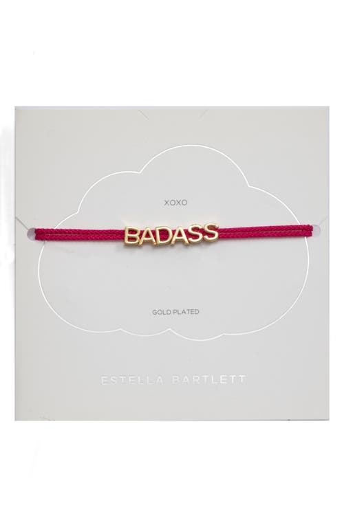 Estella Bartlett Badass Slider Bracelet in Wine  product