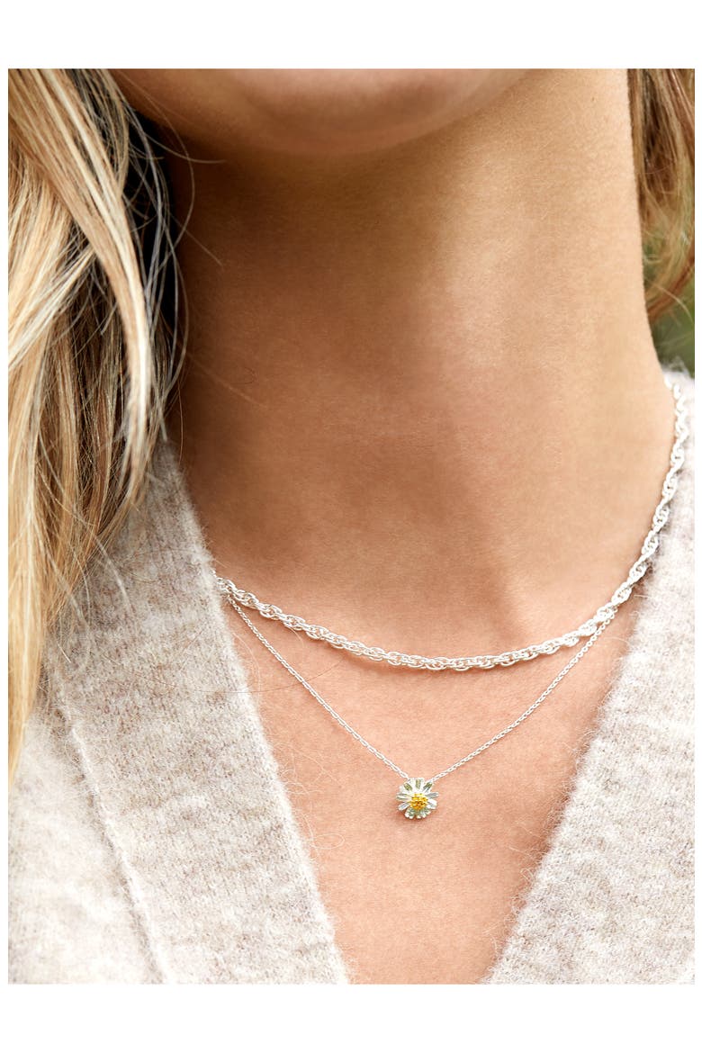 Wildflower Necklace, Alternate, color, SILVER