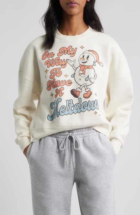 Vinyl Icons Meltdown Snowman Graphic Sweatshirt