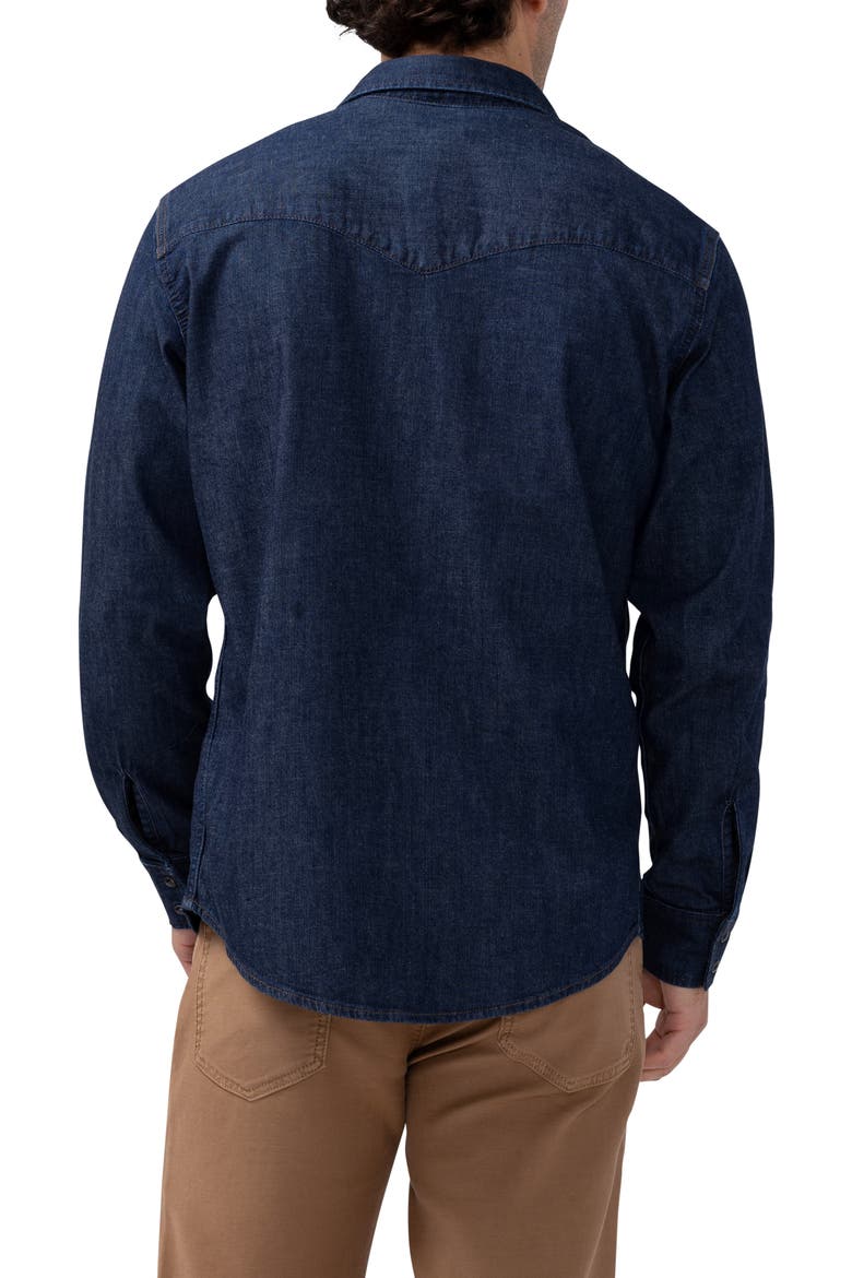 Long Sleeve Denim Western Shirt, Alternate, color, SWAGGER