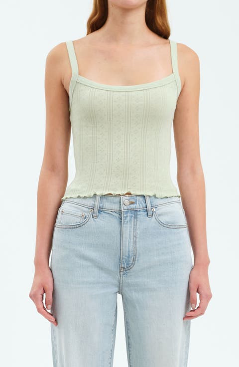 Blossom Pointelle Cotton Camisole