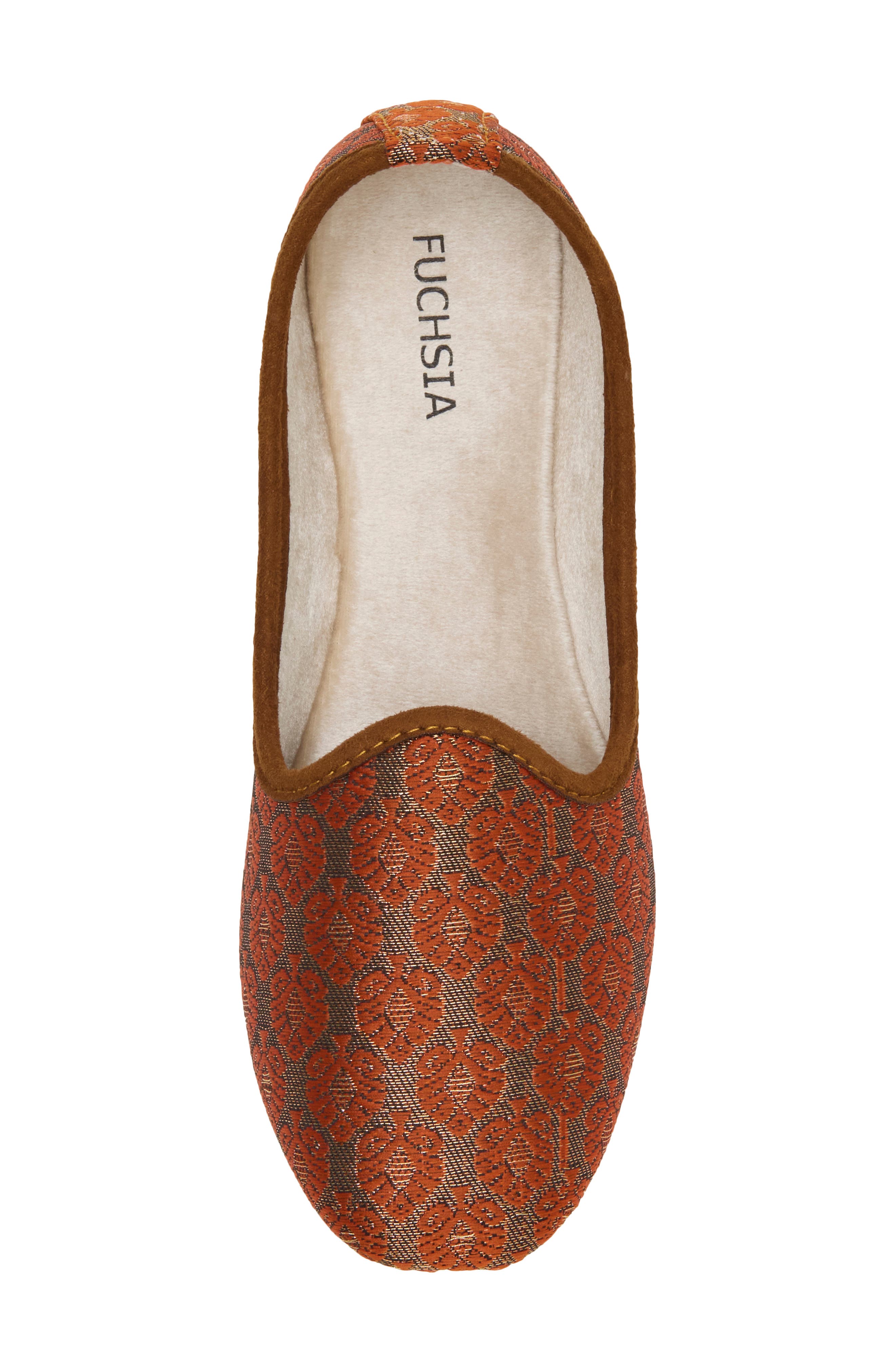 Kashi Banarse Jutti Flat, Alternate, color, RUST