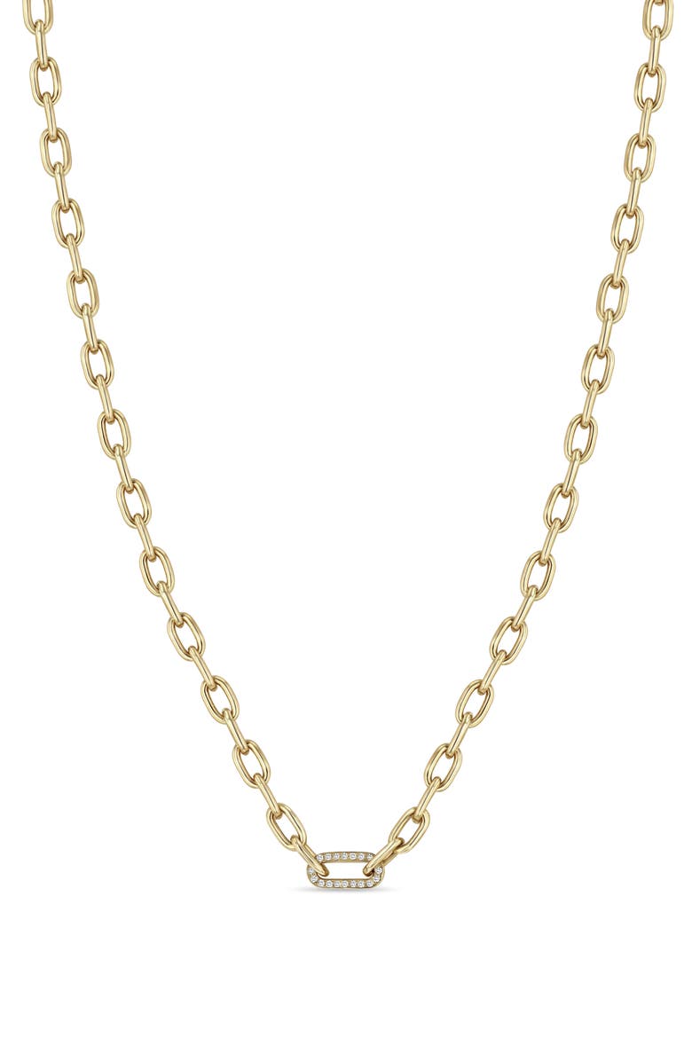 Zoë Chicco Heavy Metal Chain Necklace, Main, color, 