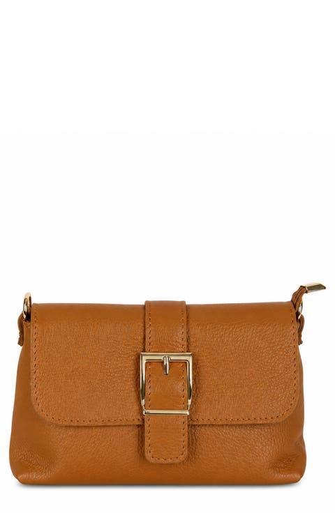 Zara Leather Crossbody Bag