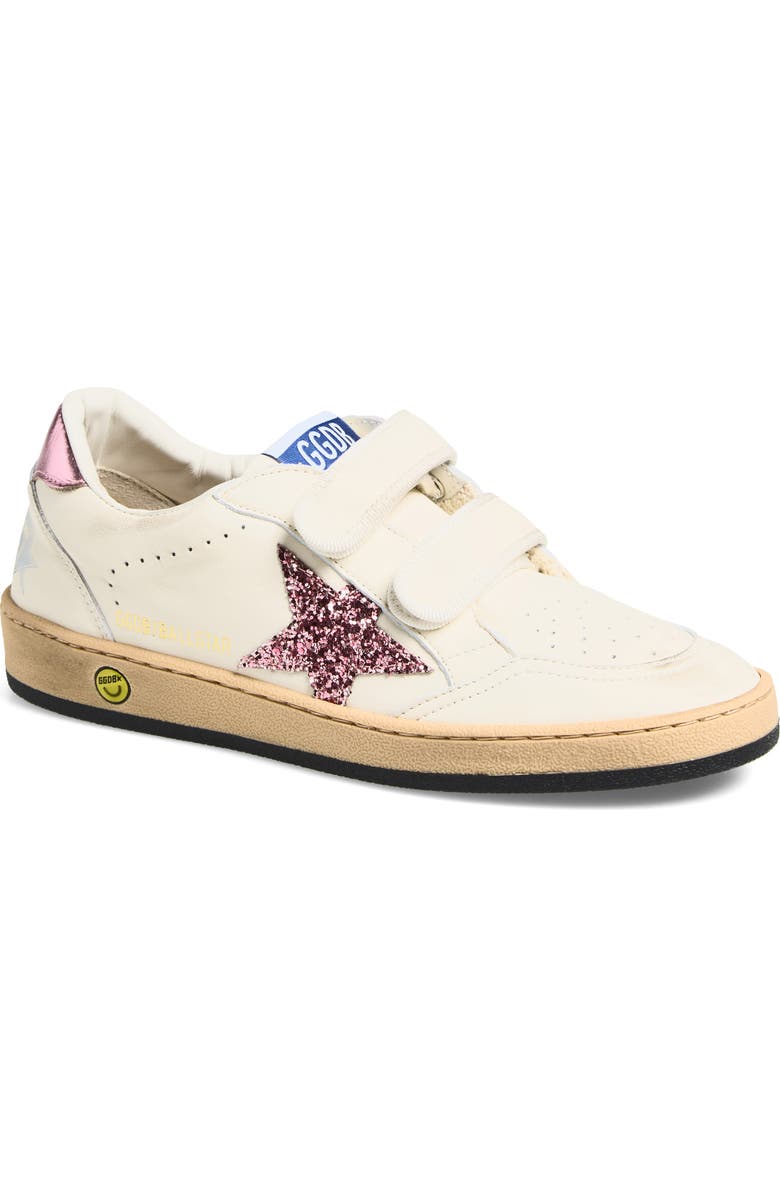 Golden Goose Kids' Ball Star Low Top Sneaker, Main, color, White/ Bubblegum/ Lilac
