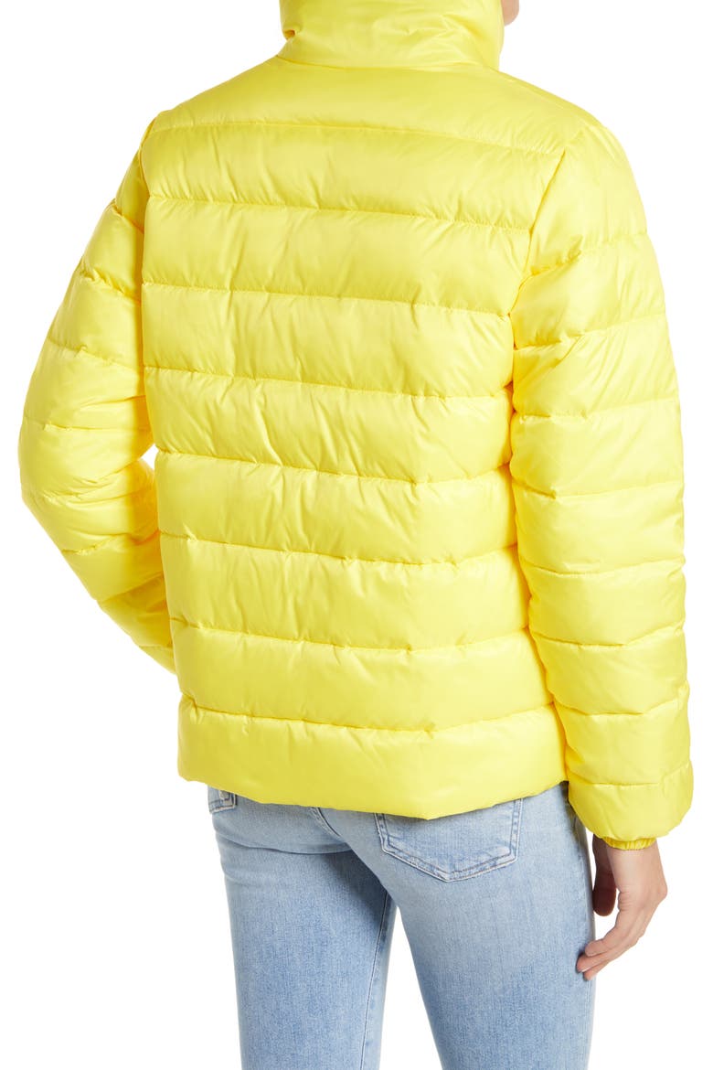 Zip Puffer Coat, Alternate, color, YELLOW BUTTER