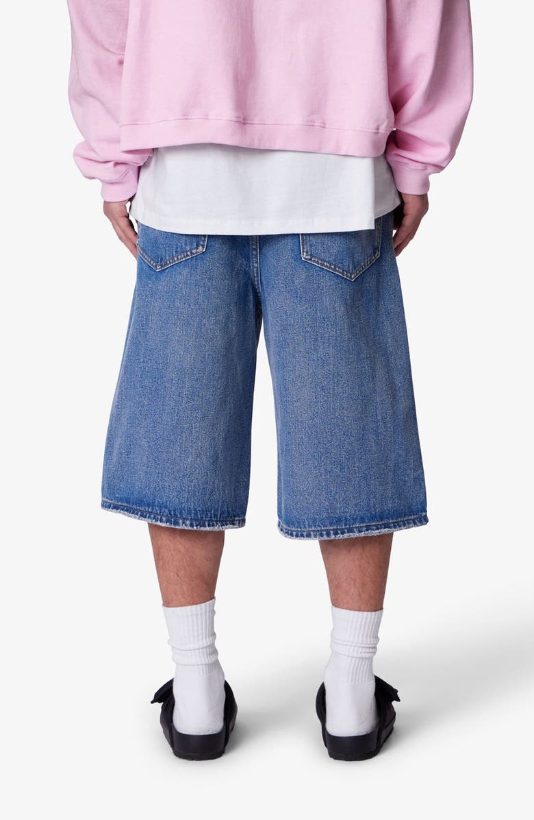 mnml Ultra Baggy Denim Shorts, Alternate, color, Medium Blue